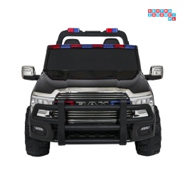 [JJ2599P] Auto policyjne RAM 3500 na akumulator 2x200W 24V/7Ah EVA ekoskóra - czarny [S]