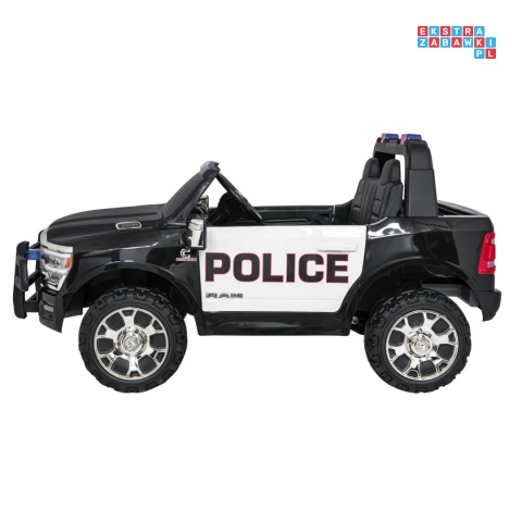 [JJ2599P] Auto policyjne RAM 3500 na akumulator 2x200W 24V/7Ah EVA ekoskóra - czarny [S]