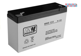 [408] Akumulator żelowy AGM do auta na akumulator 6V/12Ah - wymiary 15 x 10 x 5 cm