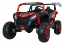 [A032] Buggy ATV Racing dwuosobowy na akumulator 4x200 24V/7Ah pilot MP3 LED - czerwony