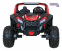 [A032] Buggy ATV Racing dwuosobowy na akumulator 4x200 24V/7Ah pilot MP3 LED - czerwony