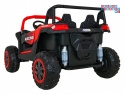 [A032] Buggy ATV Racing dwuosobowy na akumulator 4x200 24V/7Ah pilot MP3 LED - czerwony