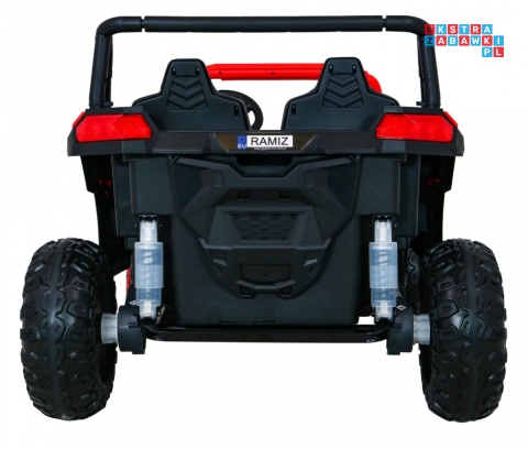 [A032] Buggy ATV Racing dwuosobowy na akumulator 4x200 24V/7Ah pilot MP3 LED - czerwony