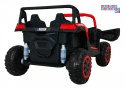 [A032] Buggy ATV Racing dwuosobowy na akumulator 4x200 24V/7Ah pilot MP3 LED - czerwony