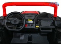 [A032] Buggy ATV Racing dwuosobowy na akumulator 4x200 24V/7Ah pilot MP3 LED - czerwony
