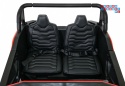 [A032] Buggy ATV Racing dwuosobowy na akumulator 4x200 24V/7Ah pilot MP3 LED - czerwony