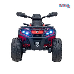 [CA005.2.4GHZ] Quad CAN-AM Outlander ATV 4x45W 12V/14Ah pilot, LED, koła EVA - czerwony