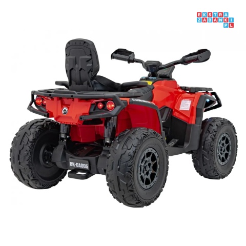 [CA005.2.4GHZ] Quad CAN-AM Outlander ATV 4x45W 12V/14Ah pilot, LED, koła EVA - czerwony