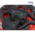 [CA005.2.4GHZ] Quad CAN-AM Outlander ATV 4x45W 12V/14Ah pilot, LED, koła EVA - czerwony