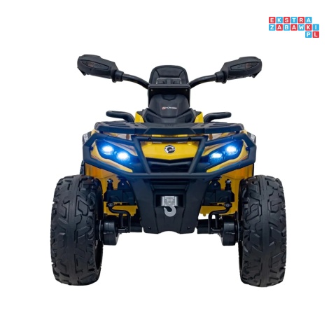 [CA005.2.4GHZ] Quad CAN-AM Outlander ATV 4x45W 12V/14Ah pilot, LED, koła EVA - żółty