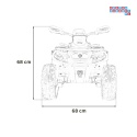 [CA005.2.4GHZ] Quad CAN-AM Outlander ATV 4x45W 12V/14Ah pilot, LED, koła EVA - żółty