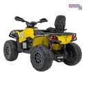[CA005.2.4GHZ] Quad CAN-AM Outlander ATV 4x45W 12V/14Ah pilot, LED, koła EVA - żółty