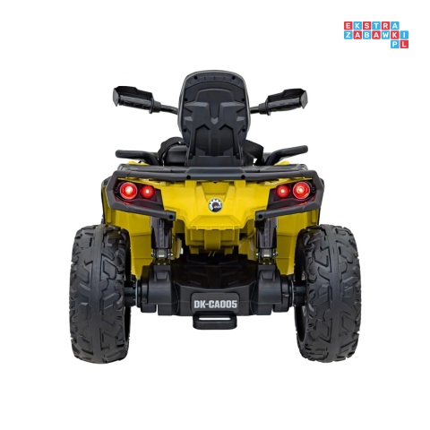 [CA005.2.4GHZ] Quad CAN-AM Outlander ATV 4x45W 12V/14Ah pilot, LED, koła EVA - żółty