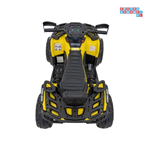 [CA005.2.4GHZ] Quad CAN-AM Outlander ATV 4x45W 12V/14Ah pilot, LED, koła EVA - żółty