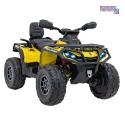 [CA005.2.4GHZ] Quad CAN-AM Outlander ATV 4x45W 12V/14Ah pilot, LED, koła EVA - żółty