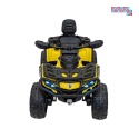 [CA005.2.4GHZ] Quad CAN-AM Outlander ATV 4x45W 12V/14Ah pilot, LED, koła EVA - żółty