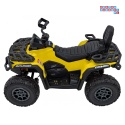 [CA005.2.4GHZ] Quad CAN-AM Outlander ATV 4x45W 12V/14Ah pilot, LED, koła EVA - żółty
