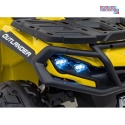 [CA005.2.4GHZ] Quad CAN-AM Outlander ATV 4x45W 12V/14Ah pilot, LED, koła EVA - żółty
