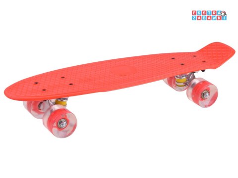 [SP0715 CZ] Deskorolka fiszka dla dzieci ze świecącymi kółkami LED do 50kg