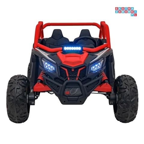 [KKL-808] Buggy SR Super 66 na akumulator 4x75W 24V/7Ah ekoskóra EVA LED radio FM - czerwony