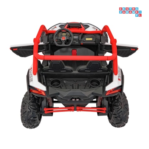 [KKL-808] Buggy SR Super 66 na akumulator 4x75W 24V/7Ah ekoskóra EVA LED radio FM - czerwony