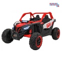 [KKL-808] Buggy SR Super 66 na akumulator 4x75W 24V/7Ah ekoskóra EVA LED radio FM - czerwony