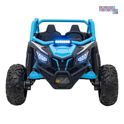 [KKL-808] Buggy SR Super 66 na akumulator 4x75W 24V/7Ah ekoskóra EVA LED radio FM - niebieski