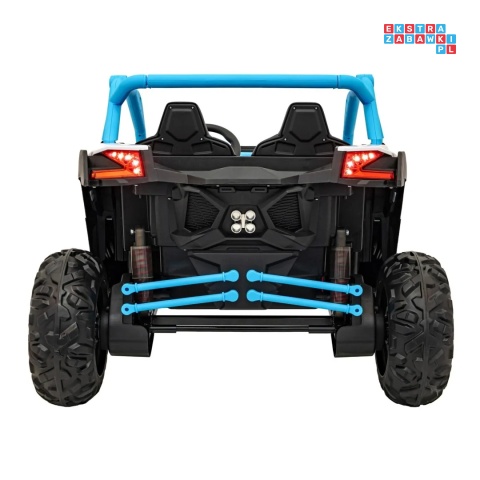 [KKL-808] Buggy SR Super 66 na akumulator 4x75W 24V/7Ah ekoskóra EVA LED radio FM - niebieski