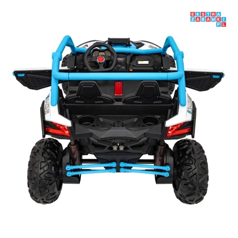 [KKL-808] Buggy SR Super 66 na akumulator 4x75W 24V/7Ah ekoskóra EVA LED radio FM - niebieski