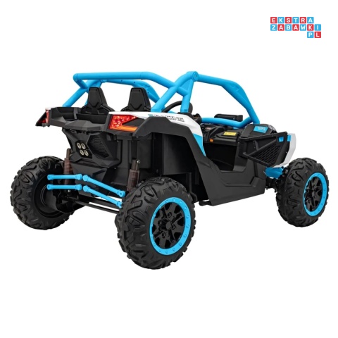 [KKL-808] Buggy SR Super 66 na akumulator 4x75W 24V/7Ah ekoskóra EVA LED radio FM - niebieski