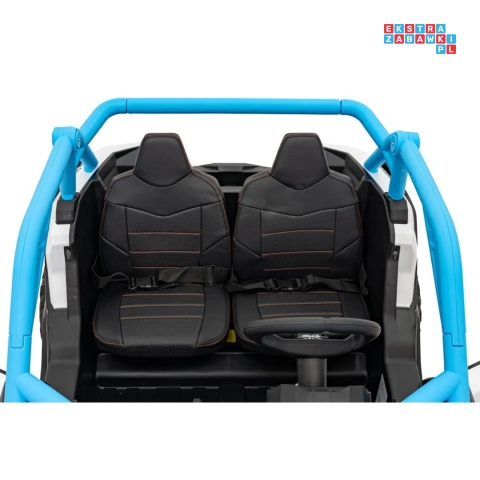 [KKL-808] Buggy SR Super 66 na akumulator 4x75W 24V/7Ah ekoskóra EVA LED radio FM - niebieski