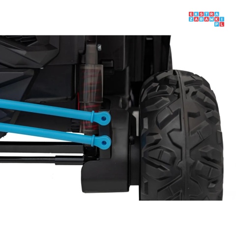 [KKL-808] Buggy SR Super 66 na akumulator 4x75W 24V/7Ah ekoskóra EVA LED radio FM - niebieski