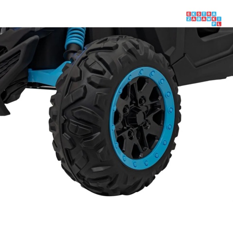 [KKL-808] Buggy SR Super 66 na akumulator 4x75W 24V/7Ah ekoskóra EVA LED radio FM - niebieski