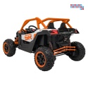 [KKL-808] Buggy SR Super 66 na akumulator 4x75W 24V/7Ah ekoskóra EVA LED radio FM - pomarańczowy