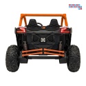 [KKL-808] Buggy SR Super 66 na akumulator 4x75W 24V/7Ah ekoskóra EVA LED radio FM - pomarańczowy
