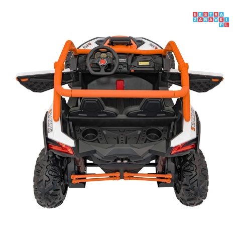 [KKL-808] Buggy SR Super 66 na akumulator 4x75W 24V/7Ah ekoskóra EVA LED radio FM - pomarańczowy