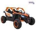 [KKL-808] Buggy SR Super 66 na akumulator 4x75W 24V/7Ah ekoskóra EVA LED radio FM - pomarańczowy