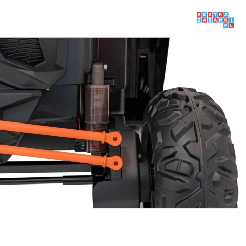 [KKL-808] Buggy SR Super 66 na akumulator 4x75W 24V/7Ah ekoskóra EVA LED radio FM - pomarańczowy