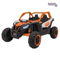 [KKL-808] Buggy SR Super 66 na akumulator 4x75W 24V/7Ah ekoskóra EVA LED radio FM - pomarańczowy