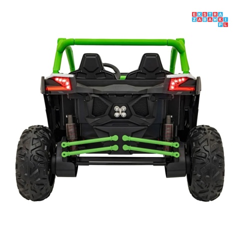 [KKL-808] Buggy SR Super 66 na akumulator 4x75W 24V/7Ah ekoskóra EVA LED radio FM - zielony