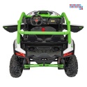 [KKL-808] Buggy SR Super 66 na akumulator 4x75W 24V/7Ah ekoskóra EVA LED radio FM - zielony