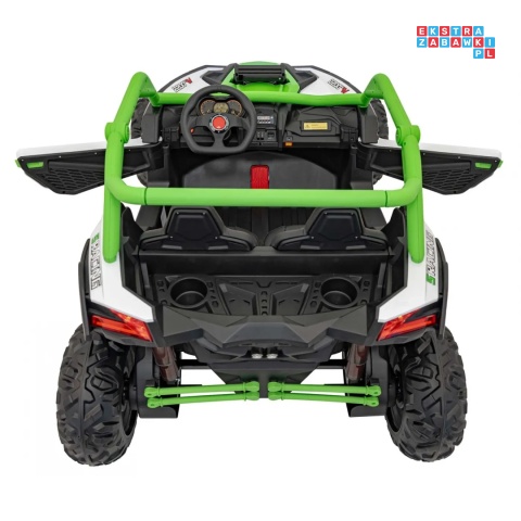 [KKL-808] Buggy SR Super 66 na akumulator 4x75W 24V/7Ah ekoskóra EVA LED radio FM - zielony