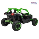 [KKL-808] Buggy SR Super 66 na akumulator 4x75W 24V/7Ah ekoskóra EVA LED radio FM - zielony