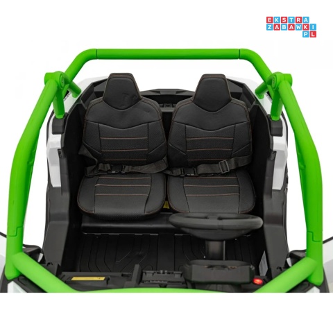 [KKL-808] Buggy SR Super 66 na akumulator 4x75W 24V/7Ah ekoskóra EVA LED radio FM - zielony