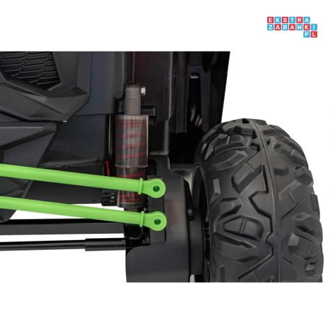 [KKL-808] Buggy SR Super 66 na akumulator 4x75W 24V/7Ah ekoskóra EVA LED radio FM - zielony