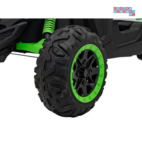 [KKL-808] Buggy SR Super 66 na akumulator 4x75W 24V/7Ah ekoskóra EVA LED radio FM - zielony