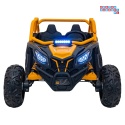 [KKL-808] Buggy SR Super 66 na akumulator 4x75W 24V/7Ah ekoskóra EVA LED radio FM - żółty
