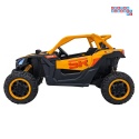 [KKL-808] Buggy SR Super 66 na akumulator 4x75W 24V/7Ah ekoskóra EVA LED radio FM - żółty
