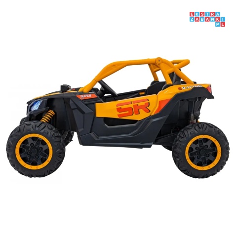 [KKL-808] Buggy SR Super 66 na akumulator 4x75W 24V/7Ah ekoskóra EVA LED radio FM - żółty