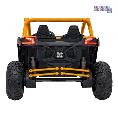 [KKL-808] Buggy SR Super 66 na akumulator 4x75W 24V/7Ah ekoskóra EVA LED radio FM - żółty
